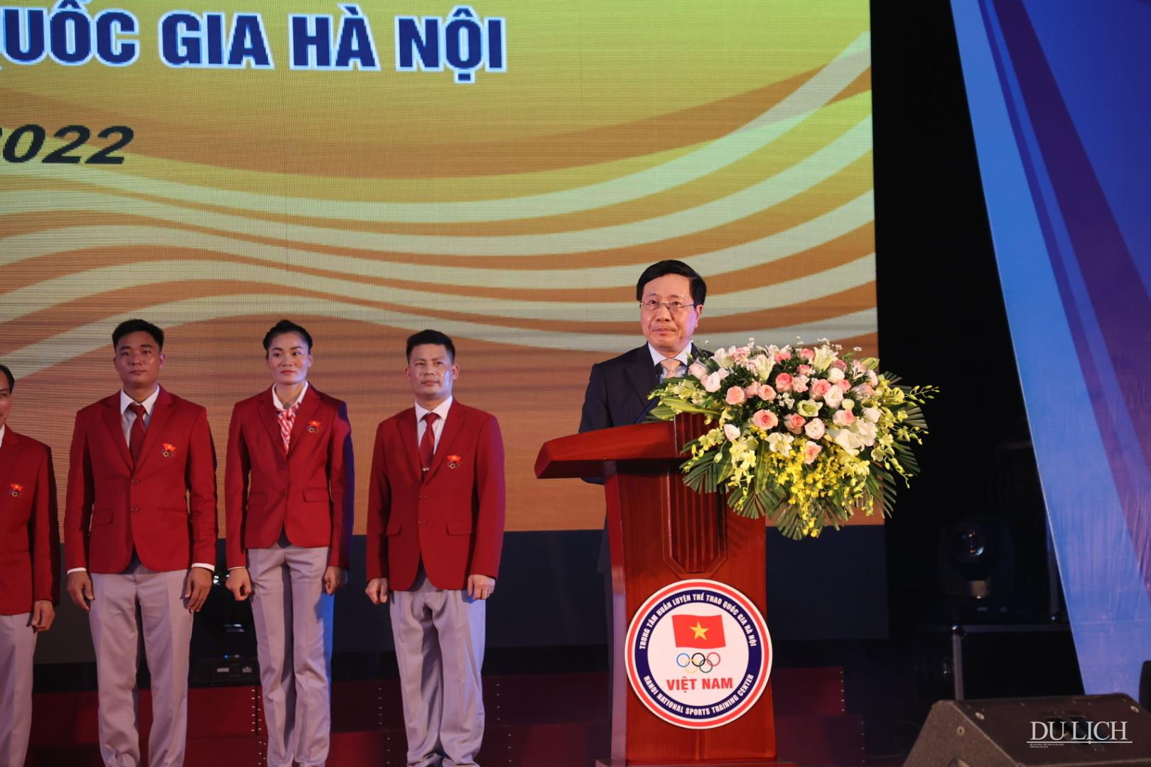 Phó Thủ tướng Thường trực Chính phủ Phạm Bình Minh phát biểu